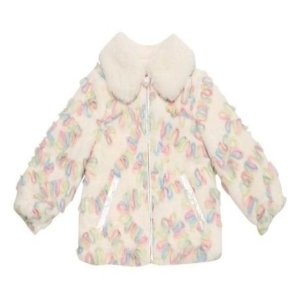  프렌치캣 프랜치켓 IV 무지개 프릴 퍼 JK Q55DCK020