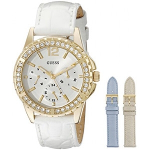 게스 Womens U0620L2 Interchangeable Gold-Tone Wat