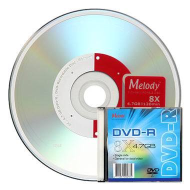멜로디 DVD-R 4.7GB 2x 슬림 1장