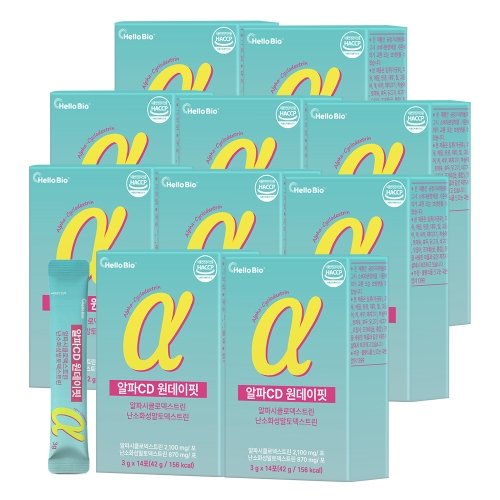 [불명] 헬로바이오 알파CD 원데이핏 14포 (10개)_이미지