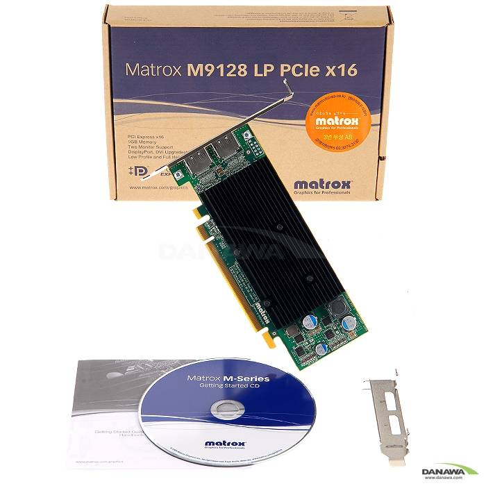 매트록스 M9128 LP PCle x16 1GB DP/DVI 앤아이피_이미지