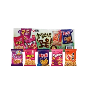 농심 스낵 모읍 36개입_꿀꽈배기 포스틱 새우깡 고구마깡 자갈치
