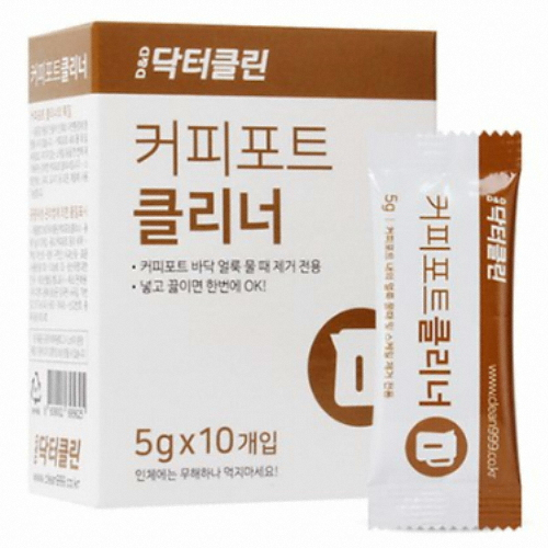 디앤디 닥터클린 커피포트클리너 5g x 100개 세정제 물때제거