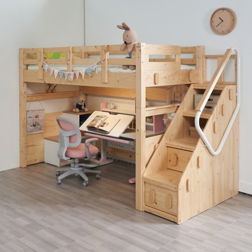 에보니아 하이디 원목 벙커침대 SS