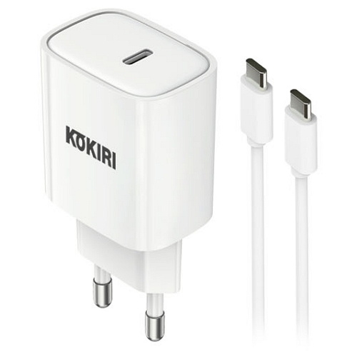 크리츠 코끼리 에픽 PD PPS 25W GaN 충전기 KWC-S25P1C (케이블포함)_이미지