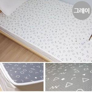 매쉬 퓨어 미끄럼방지 매트 슈퍼싱글 화이트 PU-2011 침대매트 침대패드 슈퍼싱글침대매트