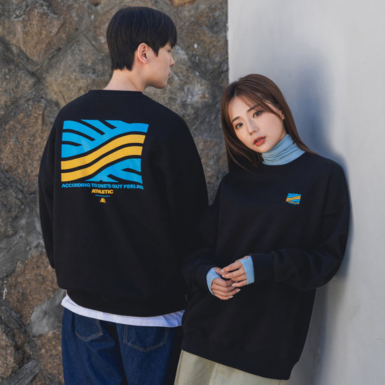 웨니스 앨빈클로 어코딩 오버핏 맨투맨 (기모선택) MAR765