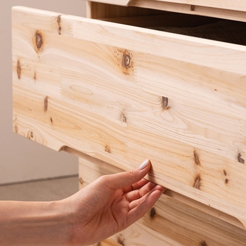 삼익가구 우디 삼나무 원목 3단 서랍장 890_이미지