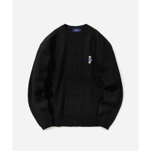 예일 엠브로이더리 댄 7게이지 니트_블랙 YD09KT0003BK 233088_이미지