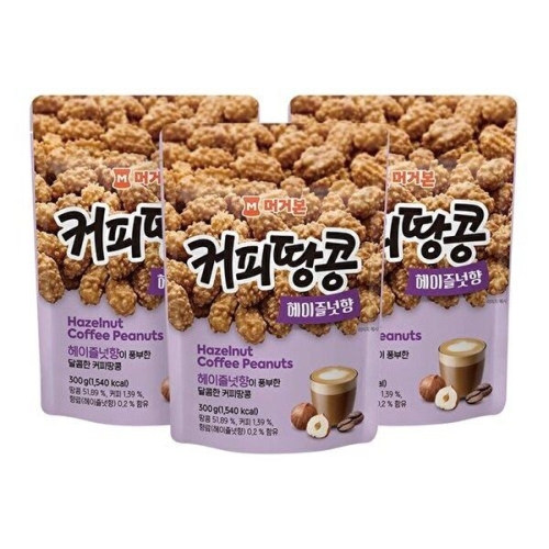 머거본 커피땅콩헤이즐넛향 300g이미지입니다. 누르면 해당 게시물로 새창이동합니다.