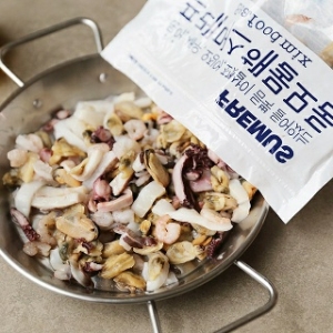 맛군 프레머스 간편5종 손질 냉동 해물모듬 600g 5봉_이미지