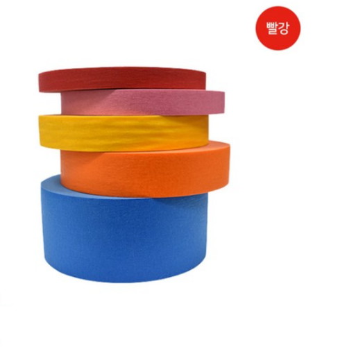 한일 컬러 마스킹테이프 빨강 (50mm x 40m, 1개)_이미지