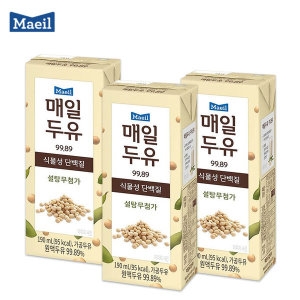 매일두유 99.89 190mlx12팩/식물성단백질/설탕무첨가