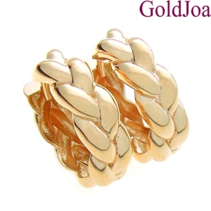 골드조아 14k 럭셔리 18mm 볼륨 원터치 14k귀걸이 mk-dt2935e