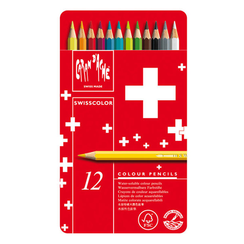 카렌다쉬 스위스 컬러 수성 색연필 (12색)_이미지