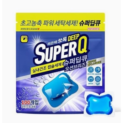 실내건조 캡슐세제 오션브리즈 100개입