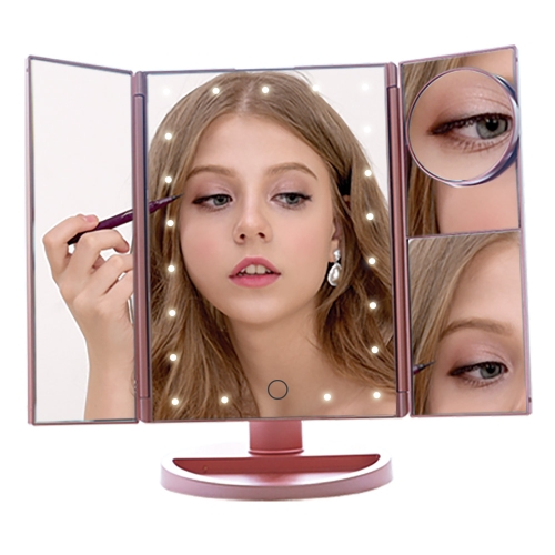 마이프리티 LED 메이크업 미러 SM217 로즈 골드