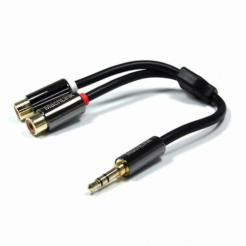 마하링크 3.5mm 스테레오-2RCA Y 케이블 (ML-SRYH015) (0.15m)_이미지