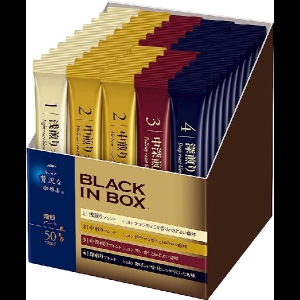 AGF 조금 호화로운 커피점 블랙 인 박스 스틱 블랙 로스팅 모둠