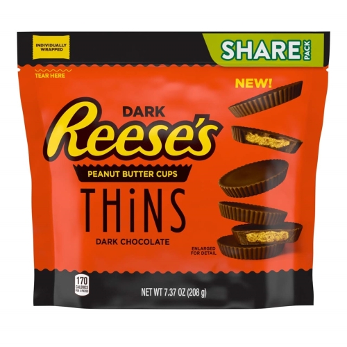 Reeses 다크 초콜릿 리세스 띤스 Thins 208g 8개_이미지