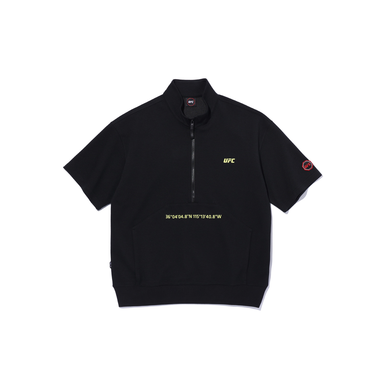  UFC 라스베가스 하프집 반팔 맨투맨 U2SWT1317BK