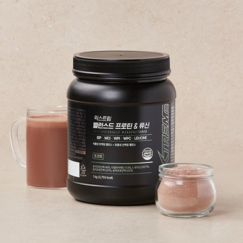 익스트림 밸런스드 프로틴&류신 초코맛 1kg (1개)_이미지