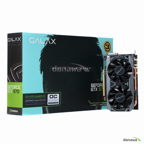 갤럭시 GALAX 지포스 GTX970 GAMER OC D5 4GB BLACK LABEL_이미지