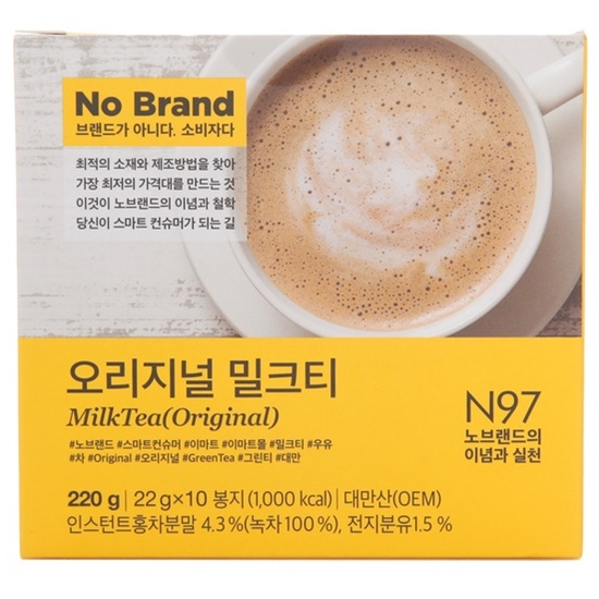 이마트 노브랜드 오리지널 밀크티 오리지널밀크티 220g