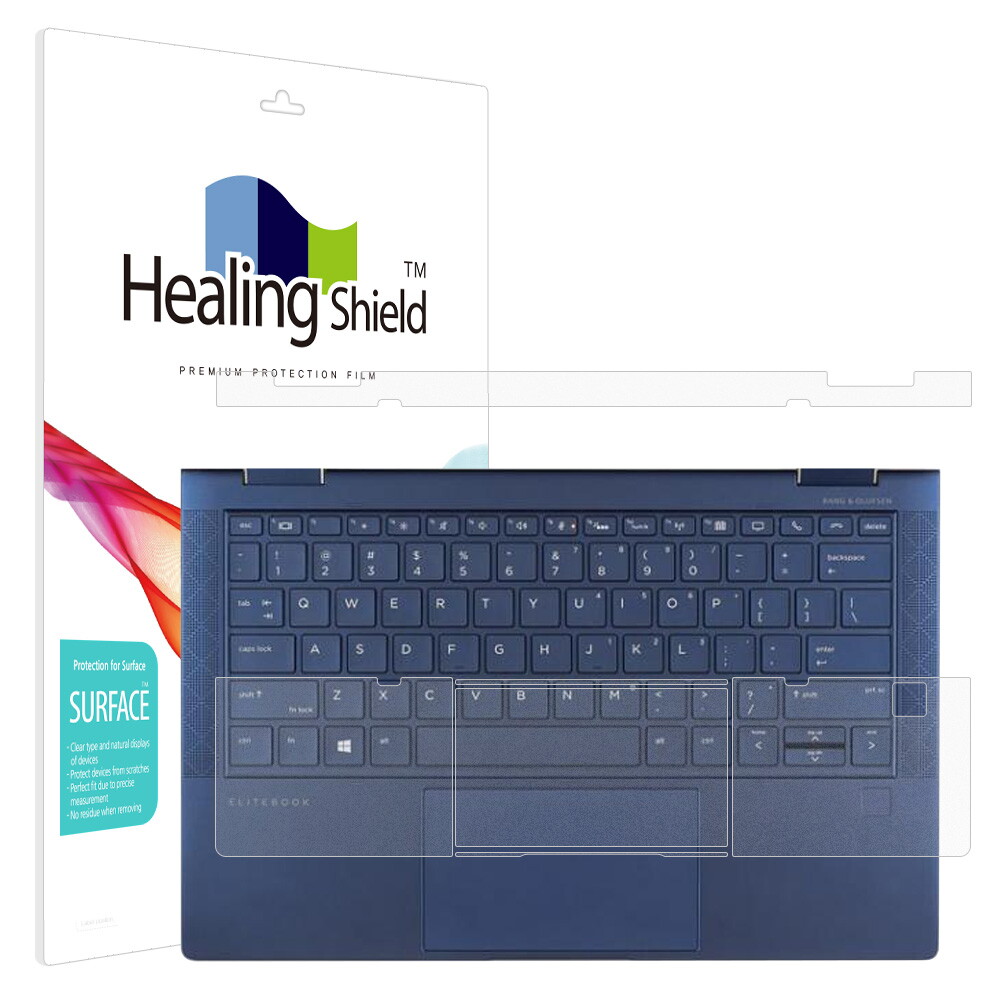 폰트리 힐링쉴드 HP 엘리트 드래곤플라이 MAX 무광 외부보호필름 팜레스트/터치패드 2매