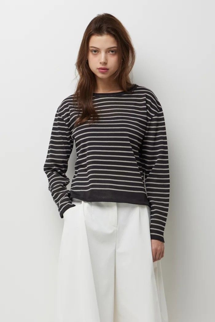 SISLEY 스트라이프 니트SAKP70641