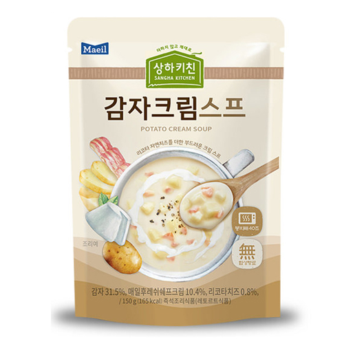 매일유업 상하키친 감자크림수프 150g이미지입니다. 누르면 해당 게시물로 새창이동합니다.