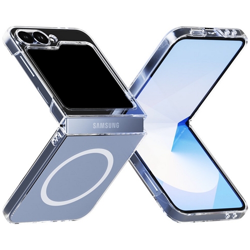 갤럭시Z 플립6 2배 자력 맥세이프 투명 케이스