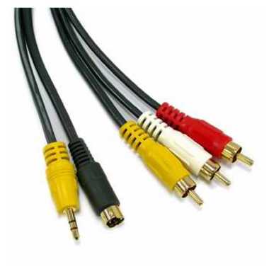 강원전자 NETmate S-VHS&Stereo to 3RCA 통합 케이블 (10m)_이미지