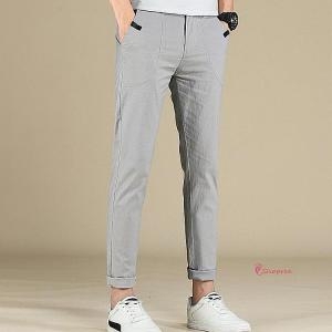 데일리룩 남자바지 봄바지 일자 슬랙스 면바지 기본 남성 캐주얼opq910_이미지