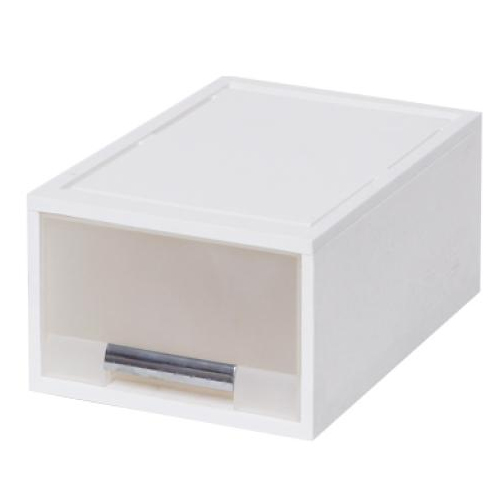 창신리빙 화인 화이트 스텝 서랍박스 27 2호1단
