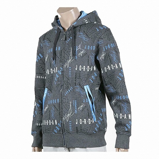 나이키 조던 그래픽 후드집업 자켓 그레이 (383518 071)_이미지