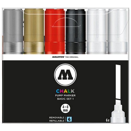 모로토우 초크 펌프 마커 4-8mm 베이직 세트 (6색)