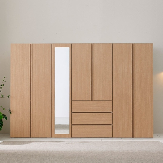 BIF보루네오 아르메 시그니아 LPM 키큰장 거울 옷장 세트 2800_이미지