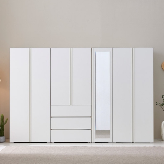 BIF보루네오 아르메 시그니아 LPM 키큰장 거울 옷장 세트 2800_이미지