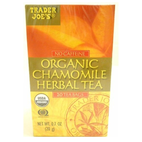  트레이더 조 카모마일 허브티 20티백 4팩 Trader Joe's Organic Chamomile Herbal Tea 1...