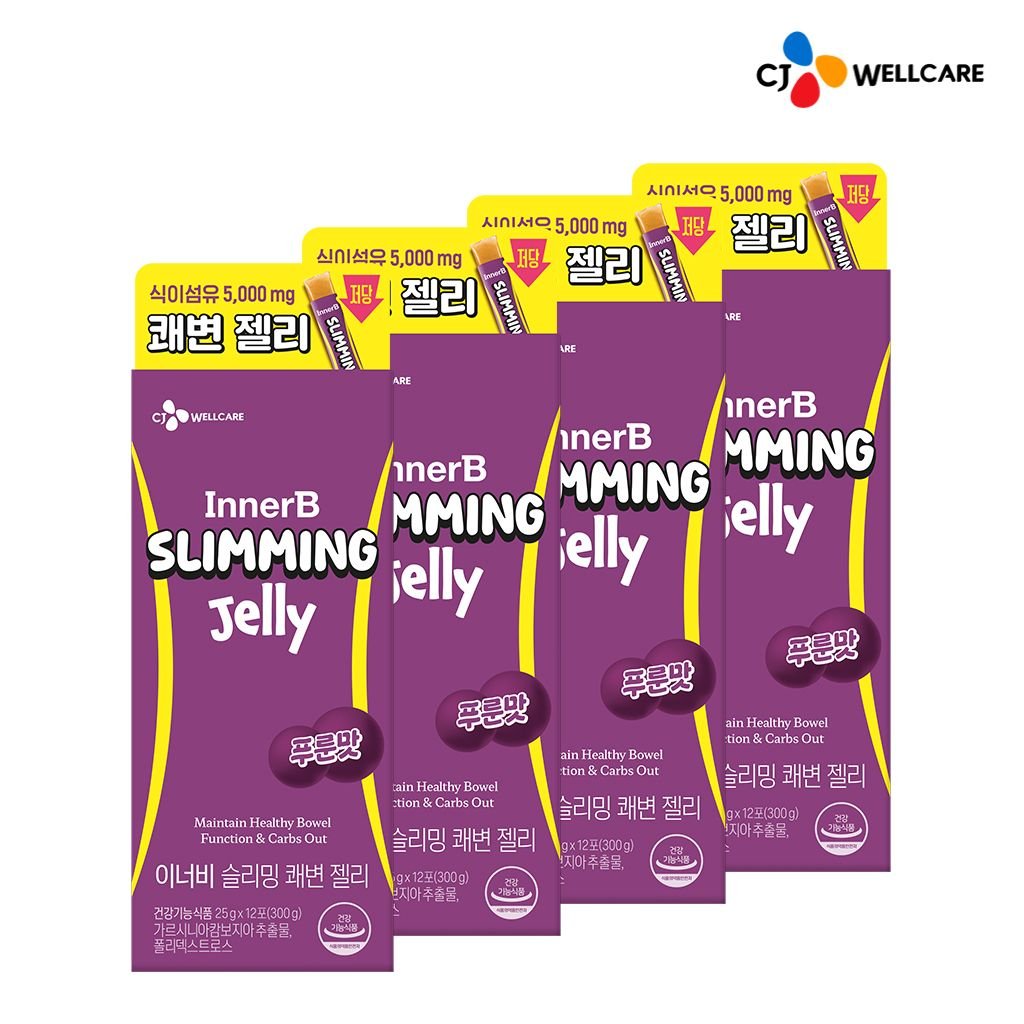 CJ웰케어 이너비 슬리밍 쾌변 젤리 12포 (4개)_이미지