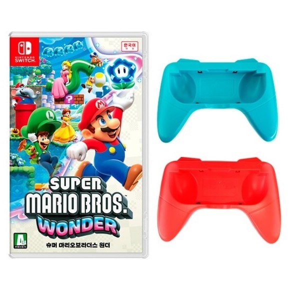 Nintendo 슈퍼 마리오브라더스 원더 한글판 (SWITCH, 패키지칩/핸드그립 추가)