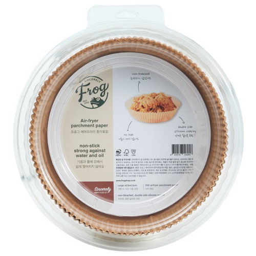 FROG 무표백 에어프라이어 종이호일 대형 100매 (1개(100매))_이미지