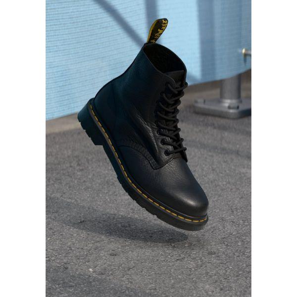 닥터마틴 Dr. Martens 스 1460 파스칼 8 아이 부츠 유니섹스 끈 조임 발목 검정 앰버서더 7483459