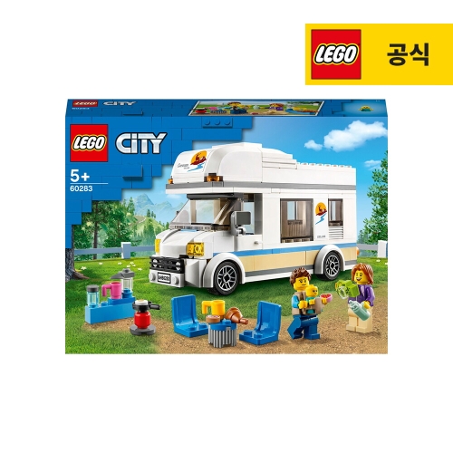 레고 시티 휴가용 캠핑밴 (60283) (일반구매)_이미지