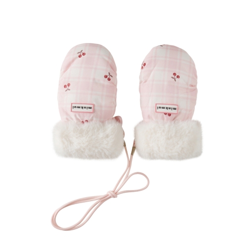 서양네트웍스 밍크뮤 HP PK 체리체크스노우방수장갑 35C14-853-01