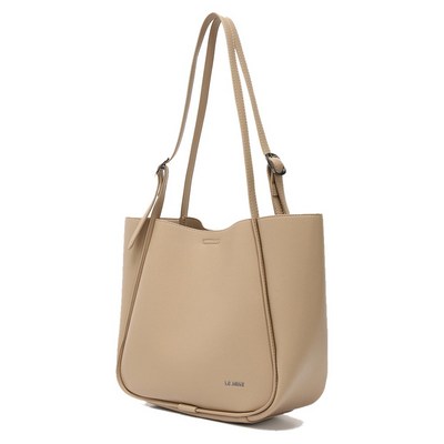 르마인 LM5422 토프 벨티드숄더백 쇼퍼백 블랙_LM5422FBK_이미지