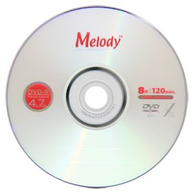 멜로디 DVD-R 4.7GB 8x 슬림 10장
