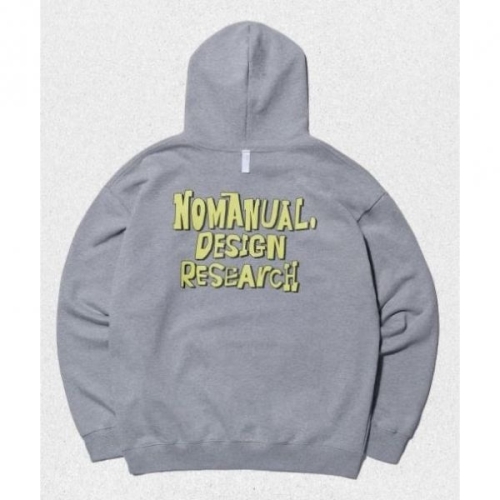 NOMANUAL DOODLE LOGO HOODIE GRAY NM03HD08M1GY 1366899