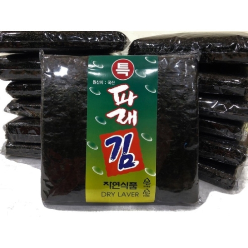 명화씨푸드 향긋한 햇 파래김 100장이미지입니다. 누르면 해당 게시물로 새창이동합니다.